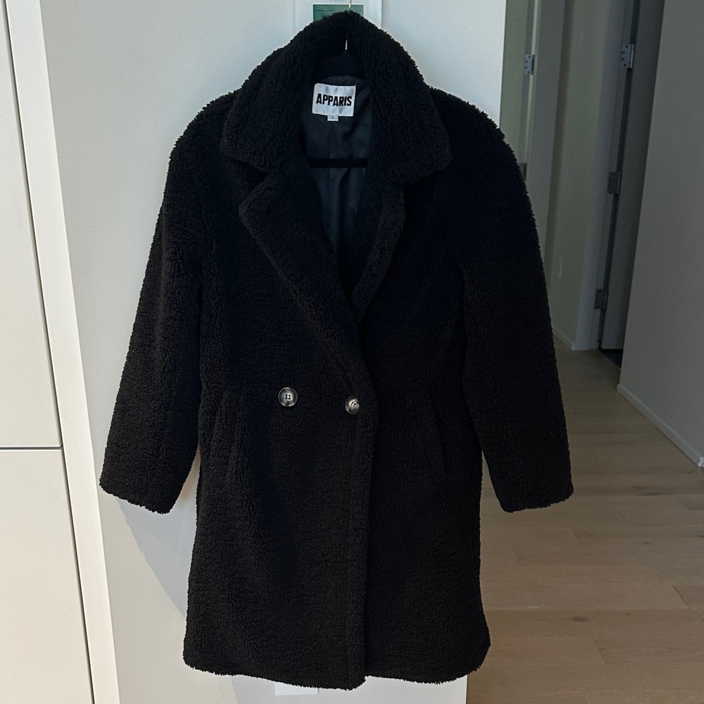 Apparis women’s coat- black size small